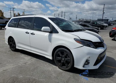 2020 Toyota Sienna Se from USA, damaged, VIN 5TDXZ3DC9LS030514